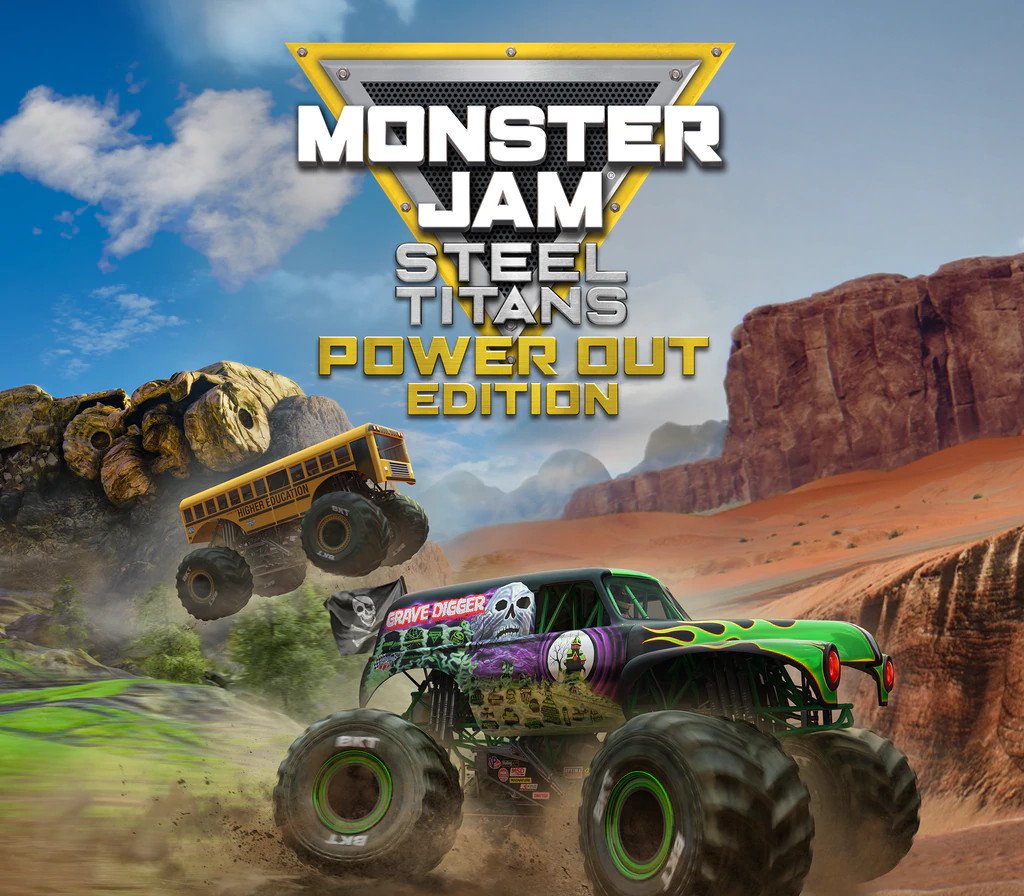 Monster Jam Steel Titans Power Out Bundle