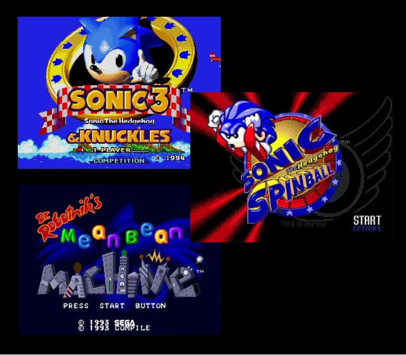 Dr. Robotnik's Mean Bean Machine + Sonic 3 and Knuckles + Sonic Spinball Bundle