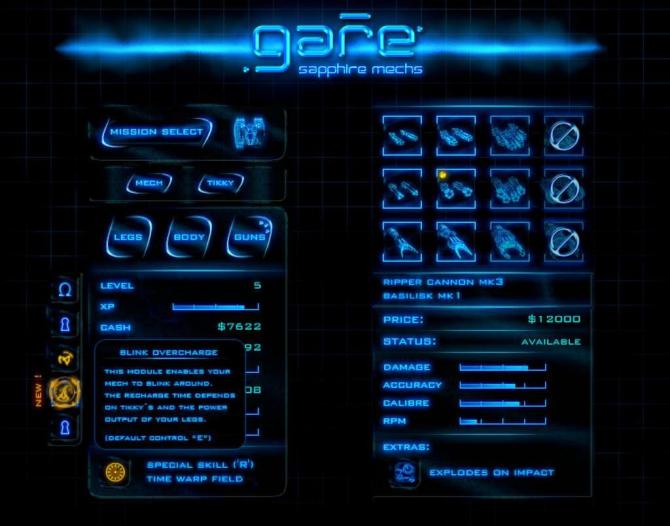 Gare Sapphire Mechs 